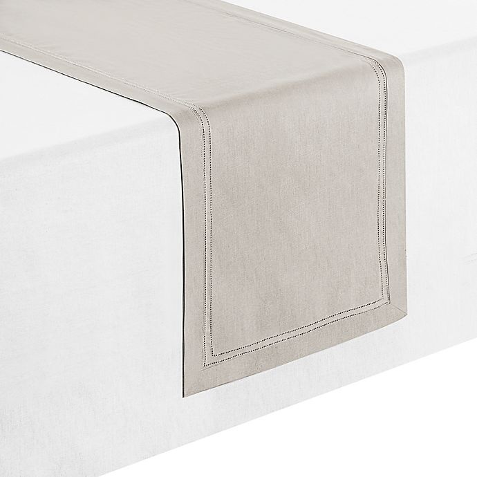 slide 1 of 1, Waterford Linens Corra Table Runner - Natural, 70 in