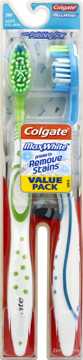 slide 5 of 6, Colgate MaxWhite Manual Toothbrush Soft, 2 ct