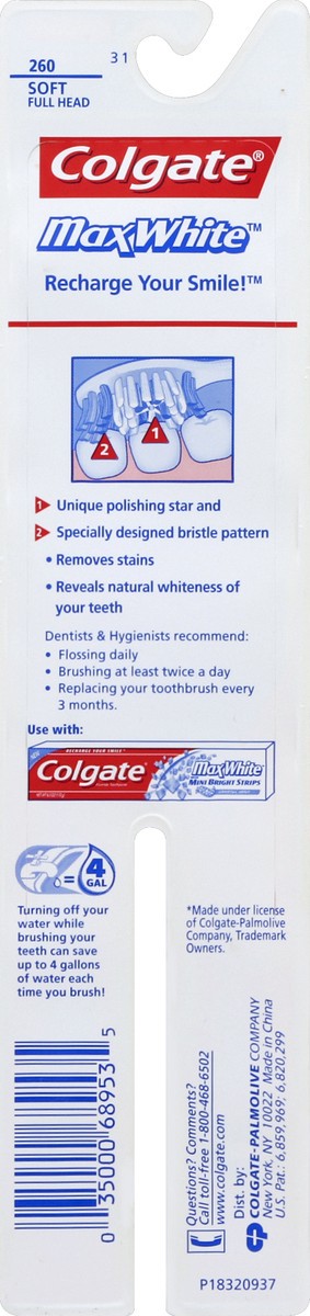 slide 6 of 6, Colgate MaxWhite Manual Toothbrush Soft, 2 ct