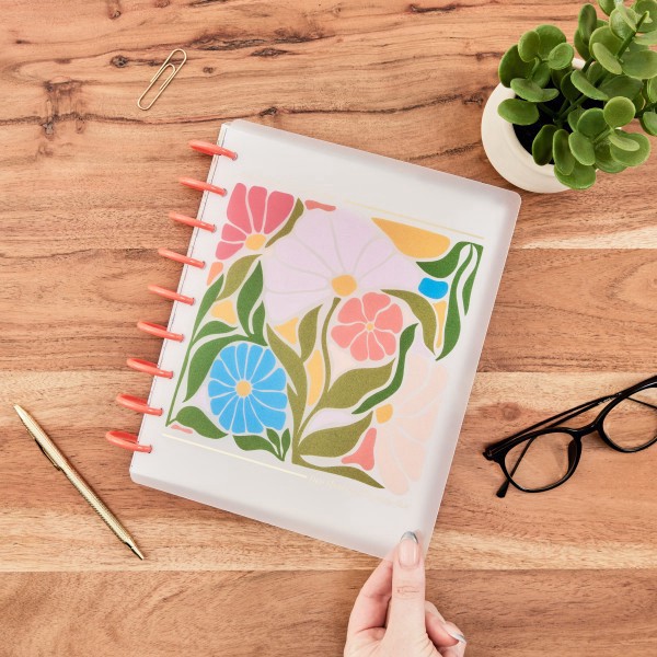 slide 9 of 10, 2024 Happy Planner Monthly/Weekly Classic Happy Planner, 7"" X 9-1/4"", Poppy Piping, July 2024 To June 2025, 1 ct