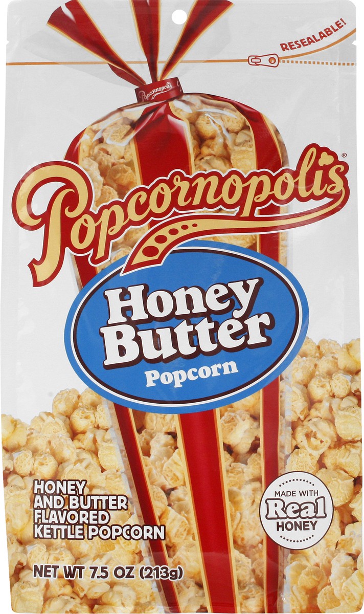 slide 3 of 13, Popcornopolis Honey Butter Popcorn 7.5 oz, 7.5 oz