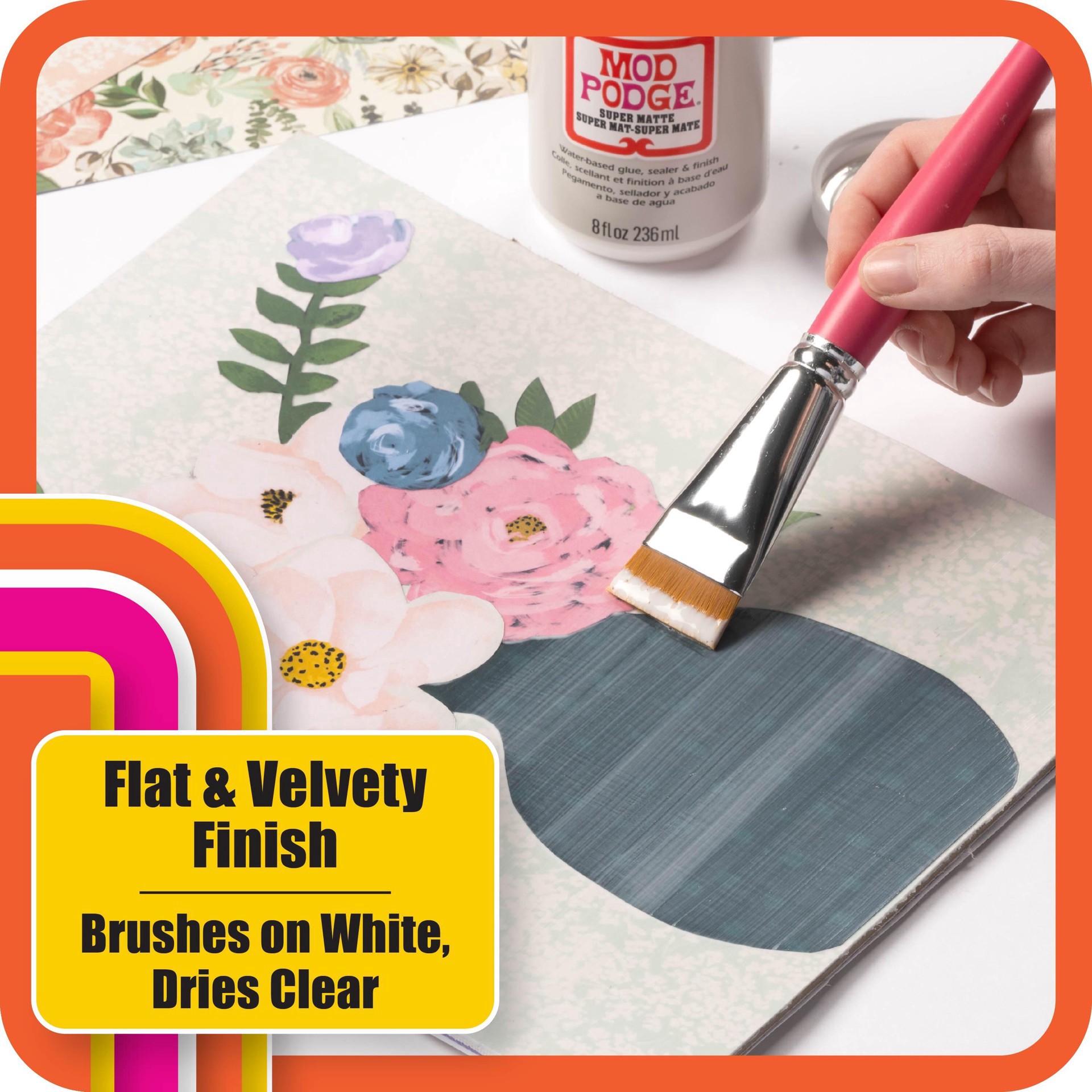 slide 8 of 8, Mod Podge Super Matte Sealer, 8oz., 8 oz