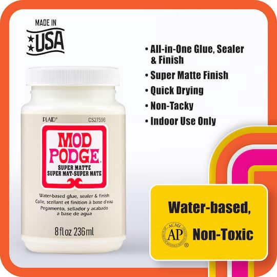 slide 1 of 8, Mod Podge Super Matte Sealer, 8oz., 8 oz