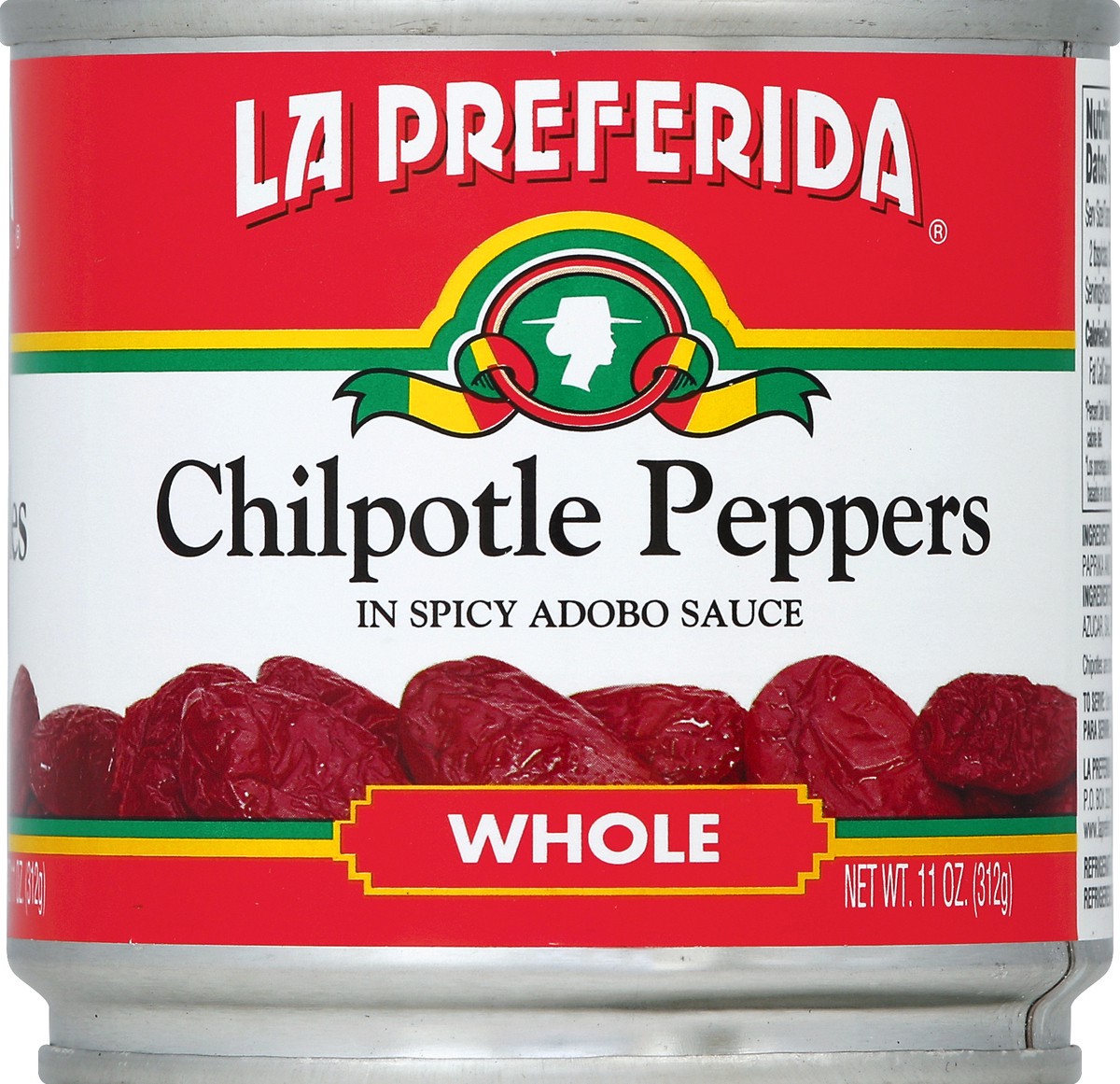 slide 1 of 3, La Preferida Chipotle Peppers Whole In Adobo Sauce, 11 oz