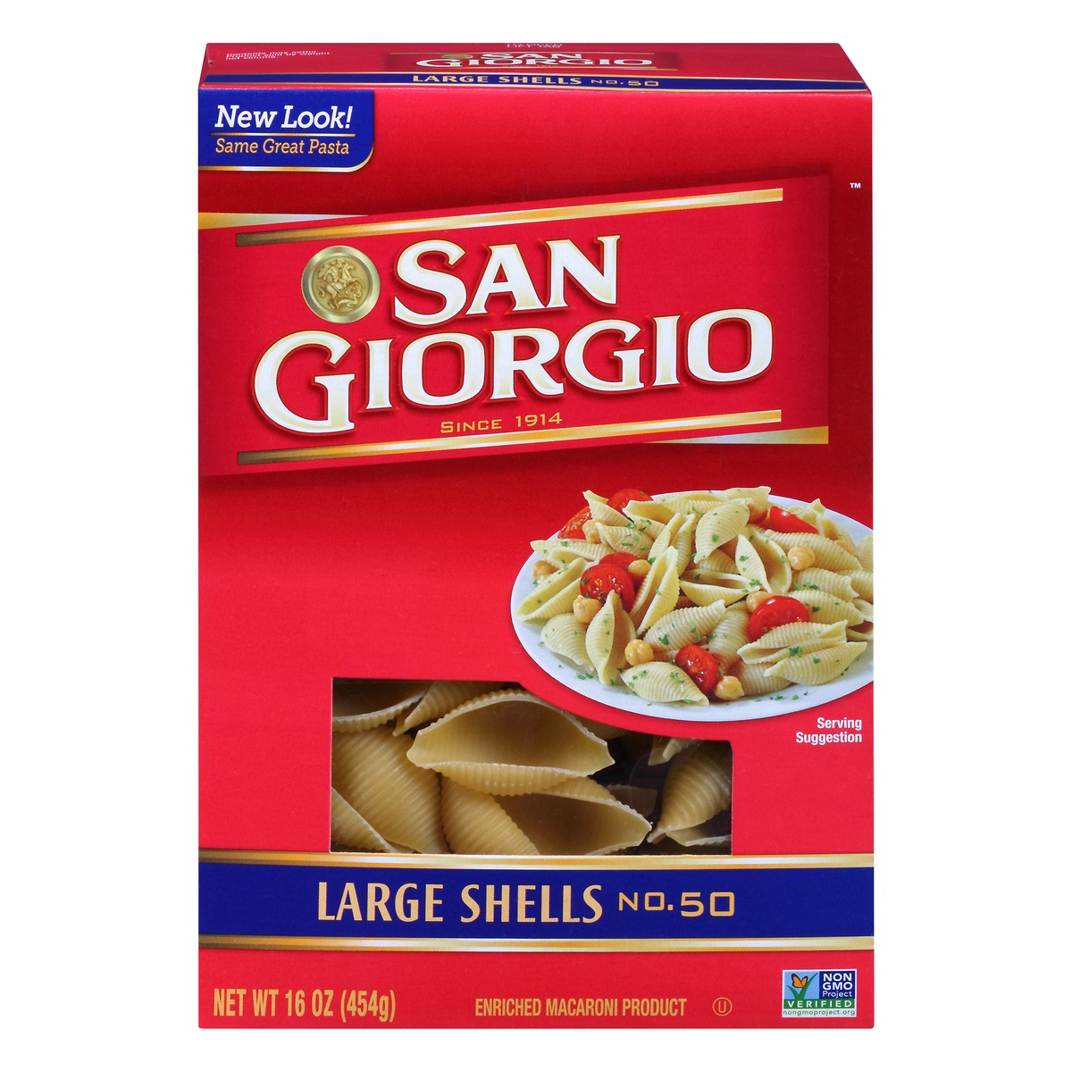 slide 1 of 1, San Giorgio No. 50 Large Shells Elbow Macaroni 16 oz,