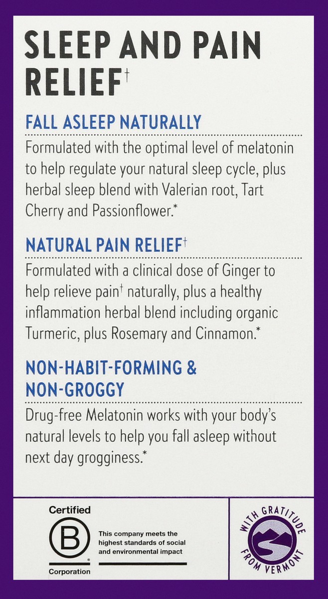 slide 2 of 9, New Chapter Melatonin & Ginger Vegetarian Capsules Restful Sleep and Pain Relief 30 ea, 30 ct