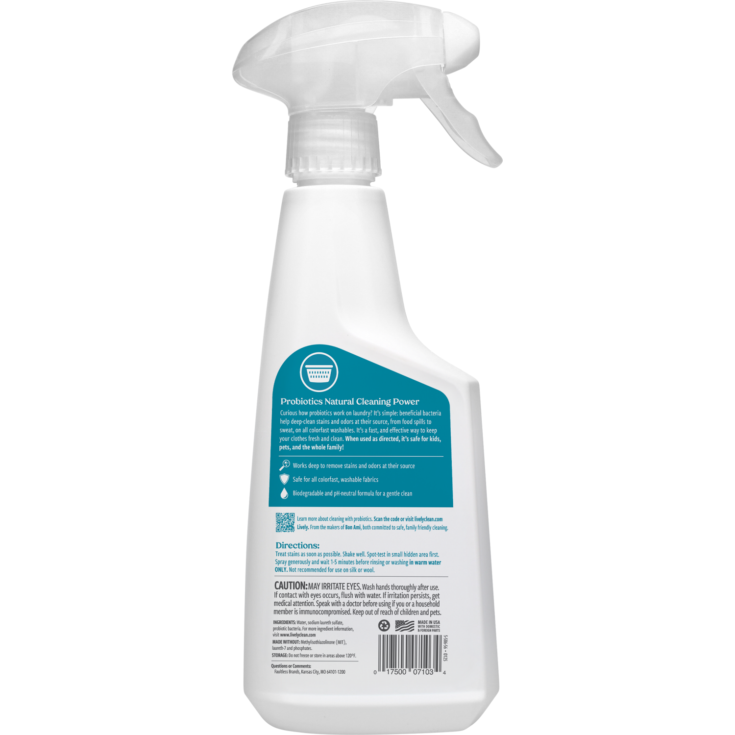 slide 2 of 2, Lively, Stain Remover, Laundry, Probiotic, 16 oz