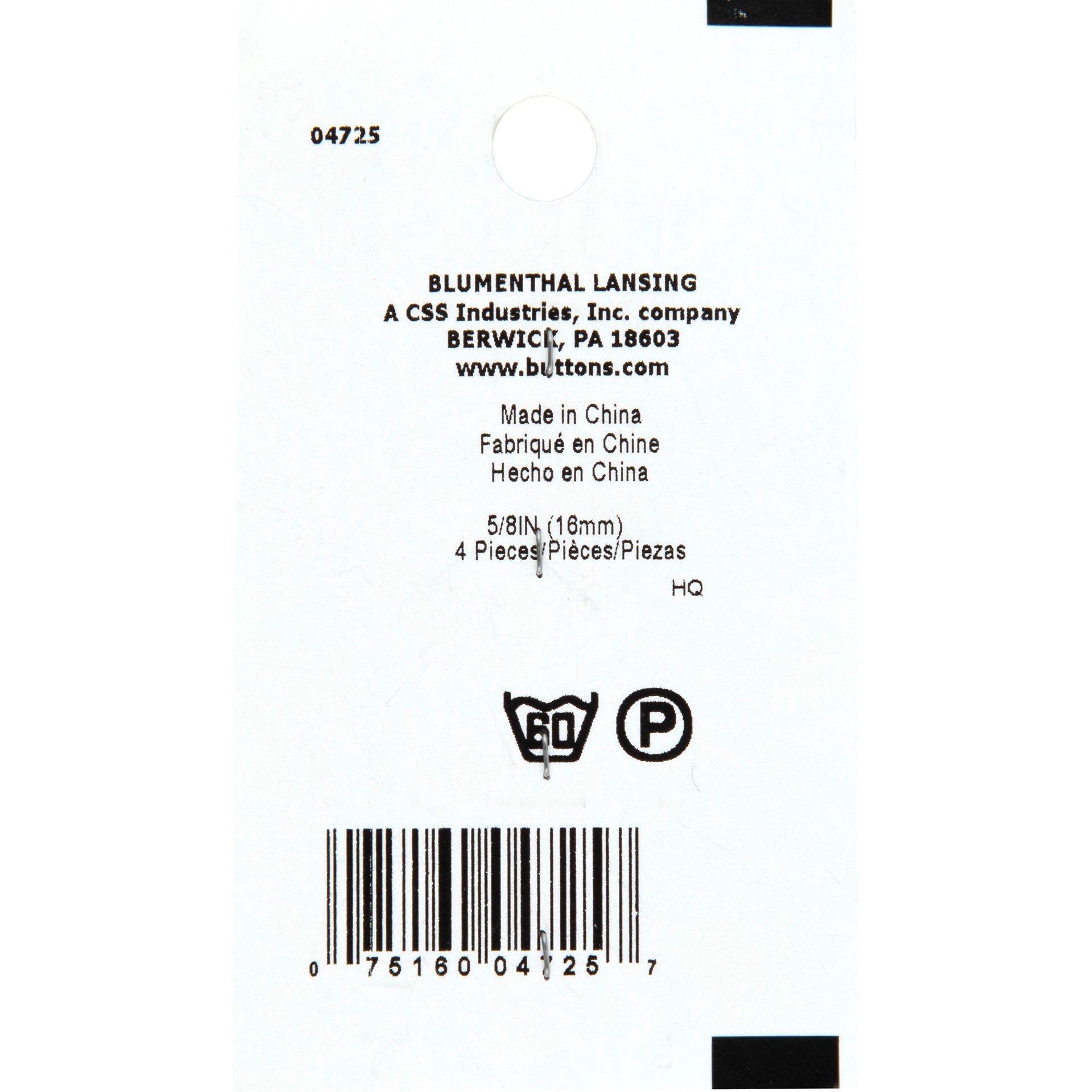 slide 3 of 3, Blumenthal Lansing Lamode 5/8" Translucent 4-Hole Buttons, 4ct., 4 ct