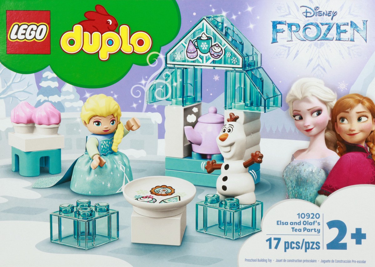 slide 6 of 9, LEGO Duplo 2+ DIsney Frozen Elsa and Olaf's Tea Party Preschool Building Toy 1 ea, 1 ct