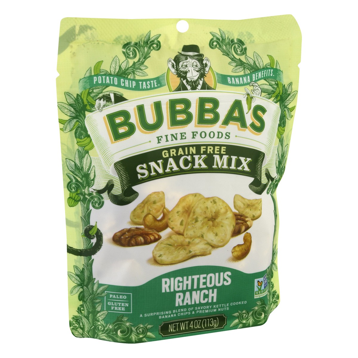 slide 4 of 9, Bubba's Fine Foods Grain Free Righteous Ranch Snack Mix 4 oz, 4 oz