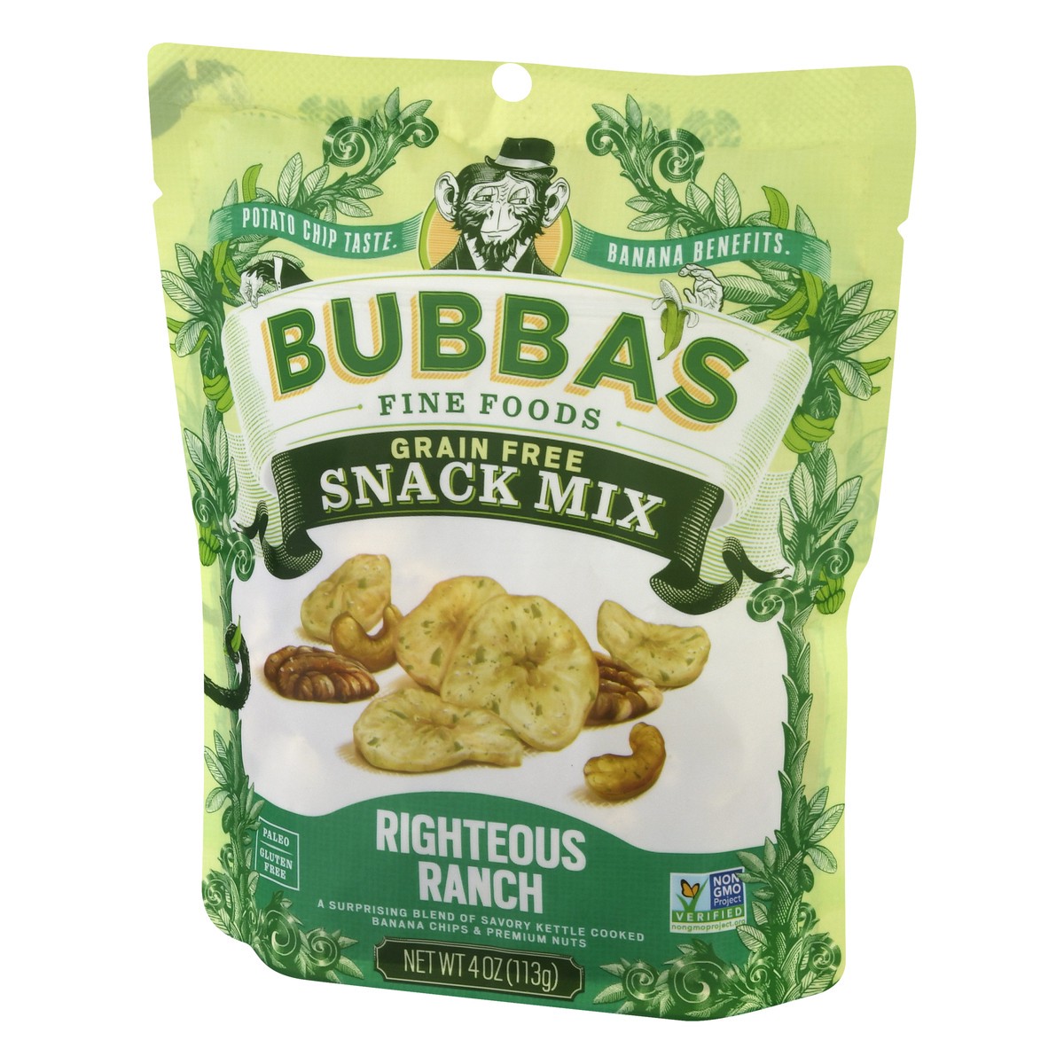 slide 5 of 9, Bubba's Fine Foods Grain Free Righteous Ranch Snack Mix 4 oz, 4 oz