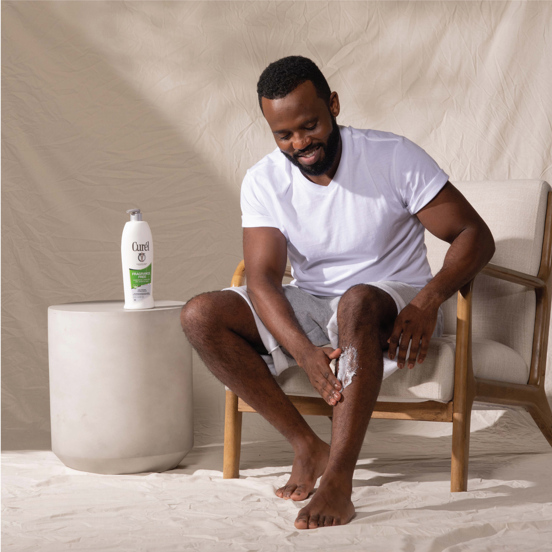 slide 3 of 5, Curél Fragrance Free Comforting Body Lotion, Unscented Dry Skin Moisturizer for Sensitive Skin, with Advanced Ceramide Complex, Repairs Moisture Barrier, 20 oz, 20 fl oz