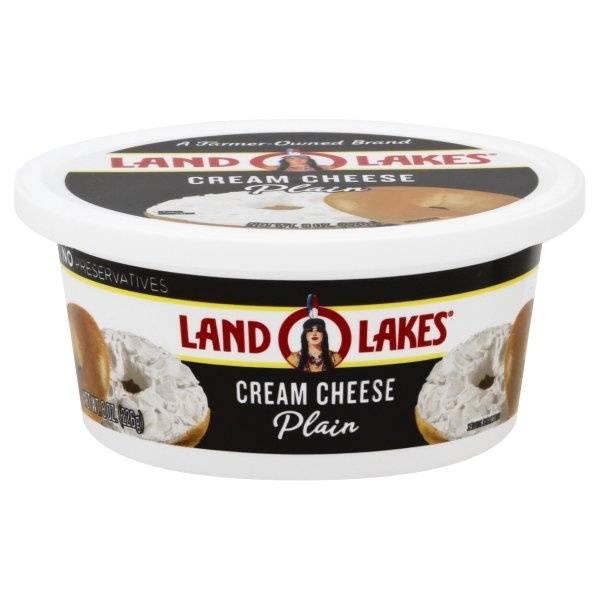 slide 1 of 1, Land O'Lakes Plain Cream Cheese Cup, 8 oz