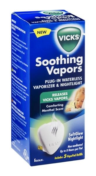 slide 1 of 1, Vicks Mini Waterless Vaporizer with Nightlight, 1 ct