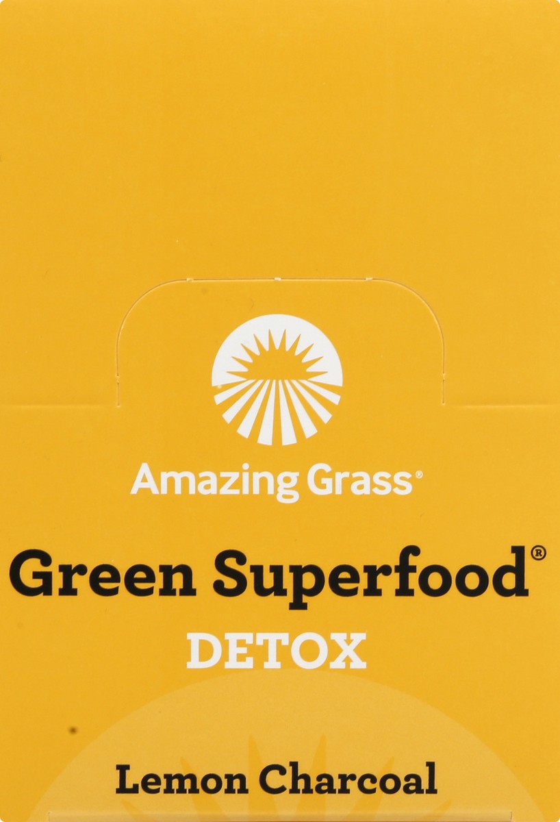 slide 7 of 11, Amazing Grass Detox Tablets Lemon Charcoal Flavor Effervescent Greens 6 ea, 6 ct