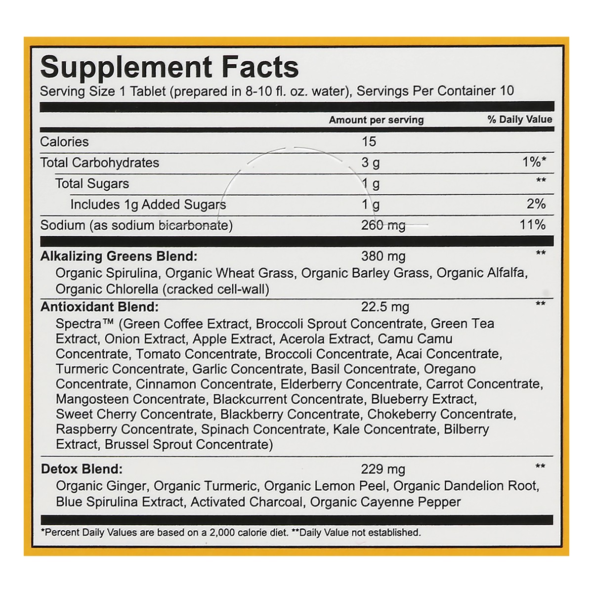 slide 6 of 11, Amazing Grass Detox Tablets Lemon Charcoal Flavor Effervescent Greens 6 ea, 6 ct