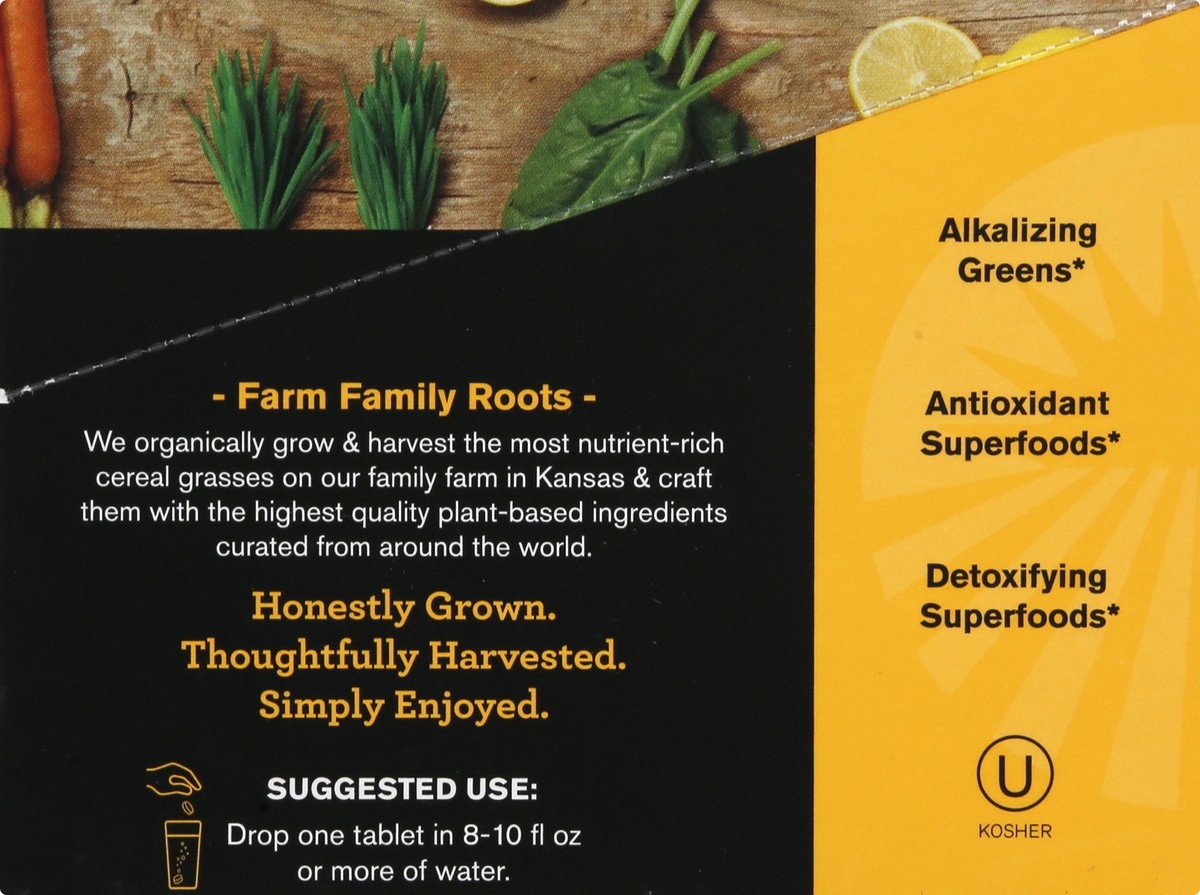 slide 2 of 11, Amazing Grass Detox Tablets Lemon Charcoal Flavor Effervescent Greens 6 ea, 6 ct