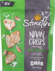 Stonefire Garlic & Cheese Naan Crisps 6 oz