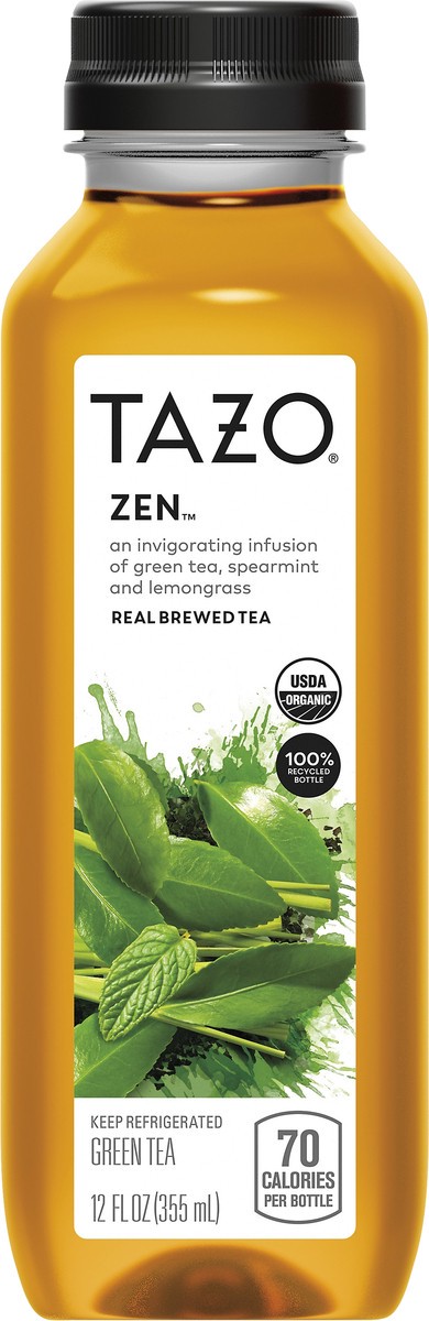 slide 4 of 7, Tazo Real Brewed Tea Zen Green Tea 12 Fl Oz, 12 fl oz