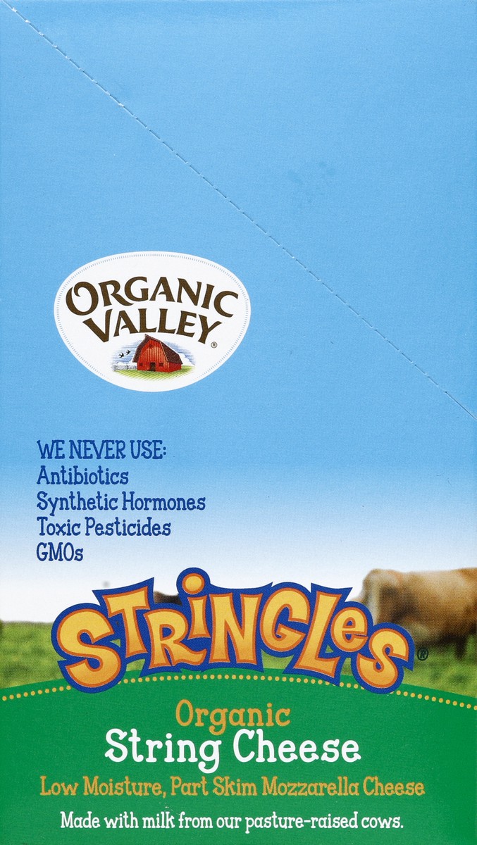 slide 3 of 6, Organic Valley Mozzarella String Cheese, 1 oz