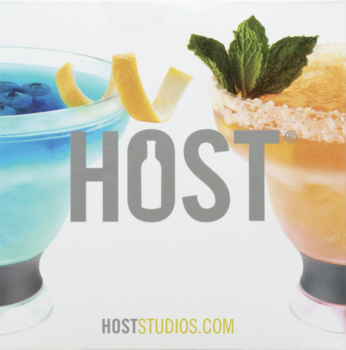 slide 2 of 4, Host Freeze Stemless Margarita Glass Insulated Gel Chiller, Plastic Double Wall Frozen Cocktail Cup, Set of 2 Cups, 12 oz, Grey, 2 ct; 24 oz