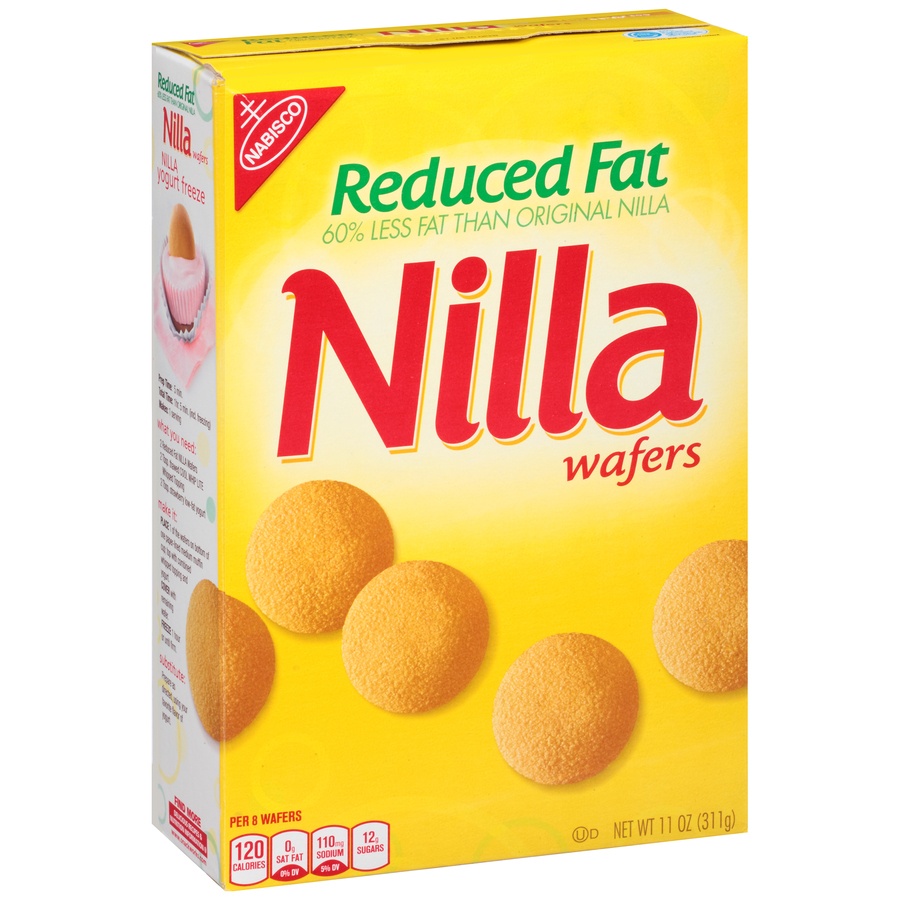 slide 2 of 8, Nilla Wafers Reduced Fat Cookies, 11 oz