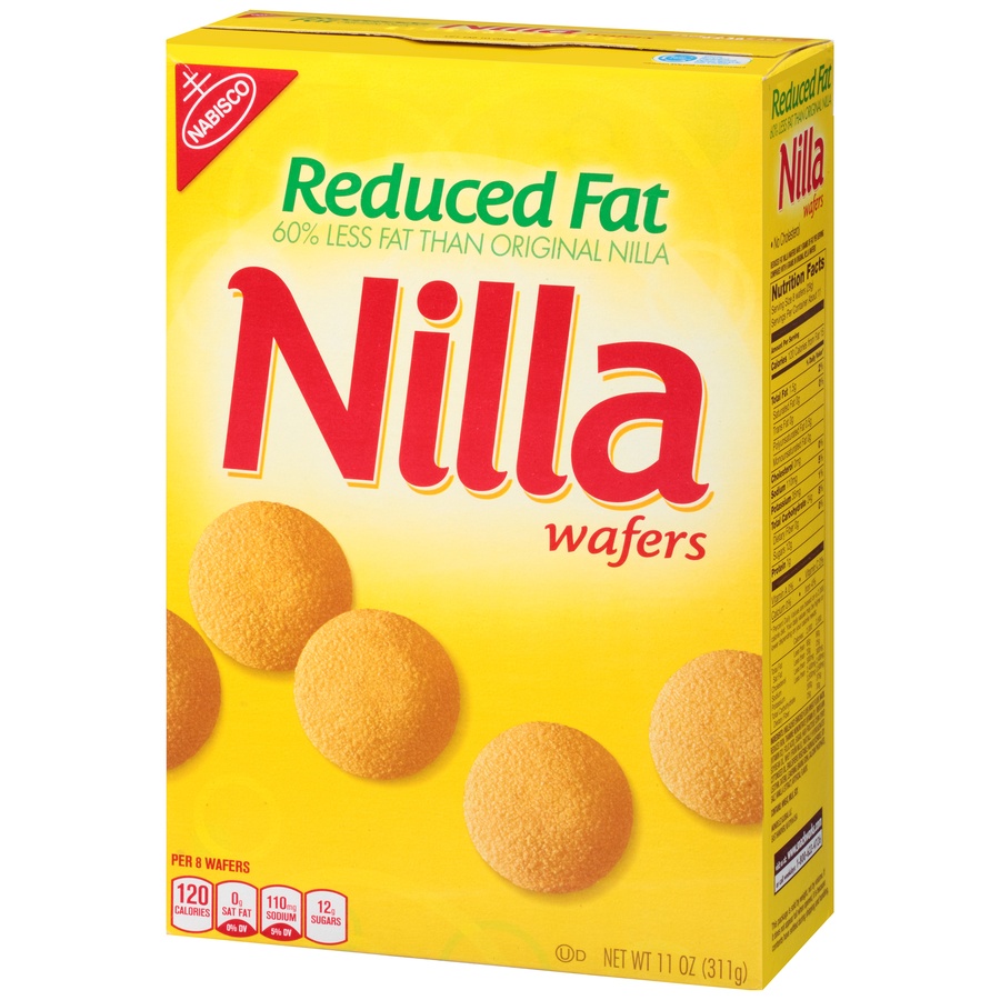 slide 3 of 8, Nilla Wafers Reduced Fat Cookies, 11 oz