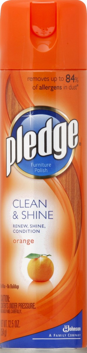 slide 1 of 2, Pledge Furniture Polish 12.5 oz, 9.7 oz