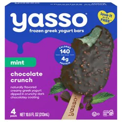 Yasso Yasso Frozen Greek Yogurt Bars Mint Chocolate Crunch Bars 4 2.65fl oz bars