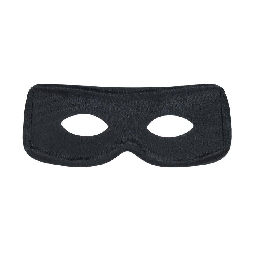 slide 1 of 1, Party City Black Bandit Mask, 1 ct