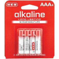 H-E-B Alkaline AAA Batteries