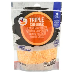 Stop & Shop Finely Shredded Triple Cheddar Cheese Blend