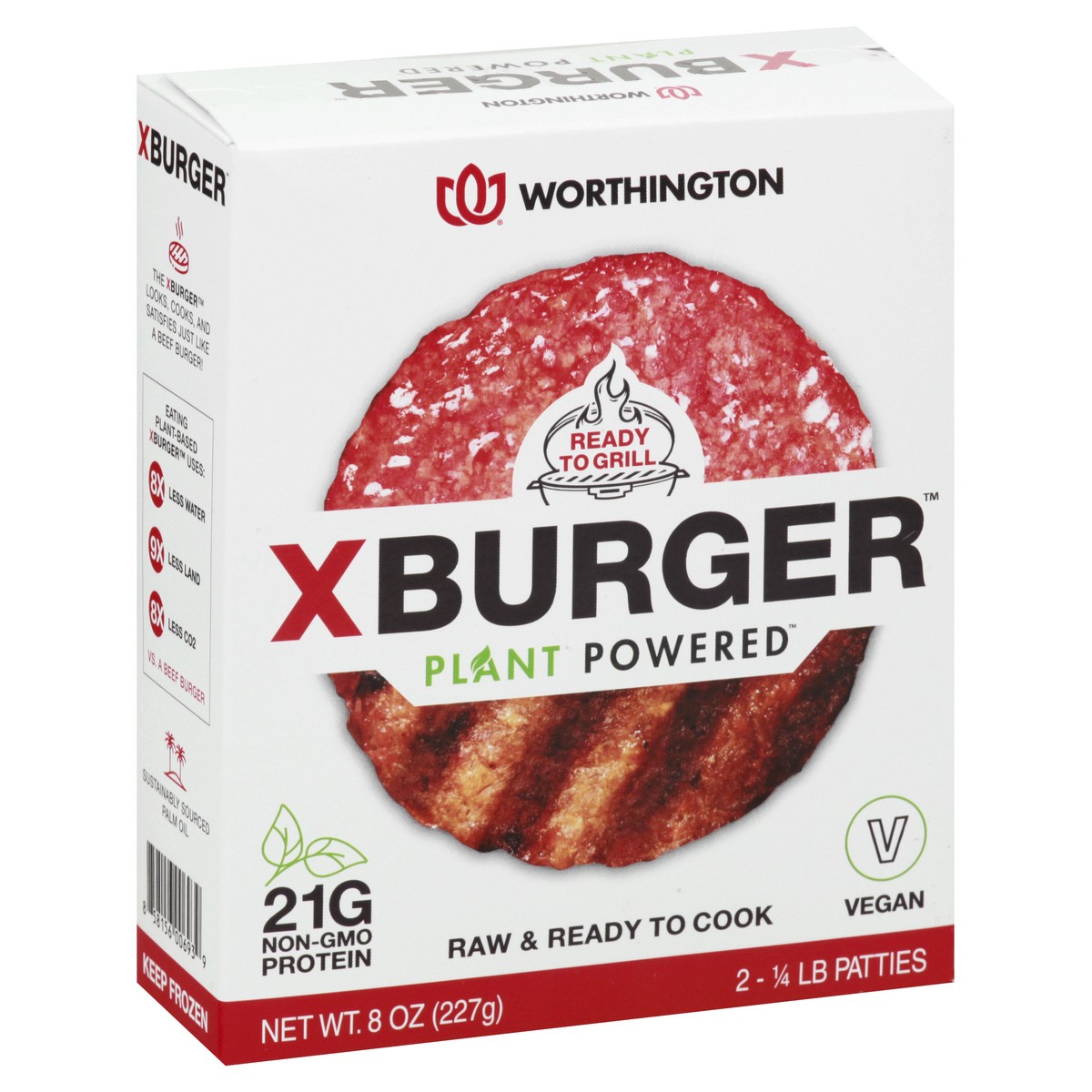 slide 2 of 9, Worthington Plant Powered XBurger Patties 2 ea, 2 ct; 9 oz