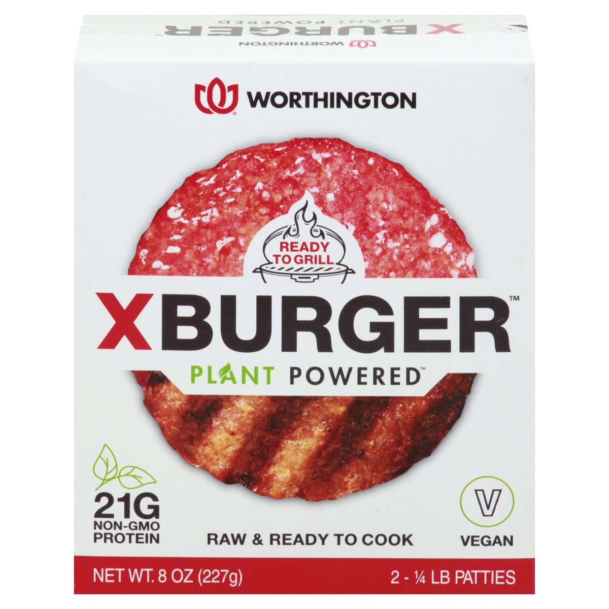 slide 1 of 9, Worthington Plant Powered XBurger Patties 2 ea, 2 ct; 9 oz