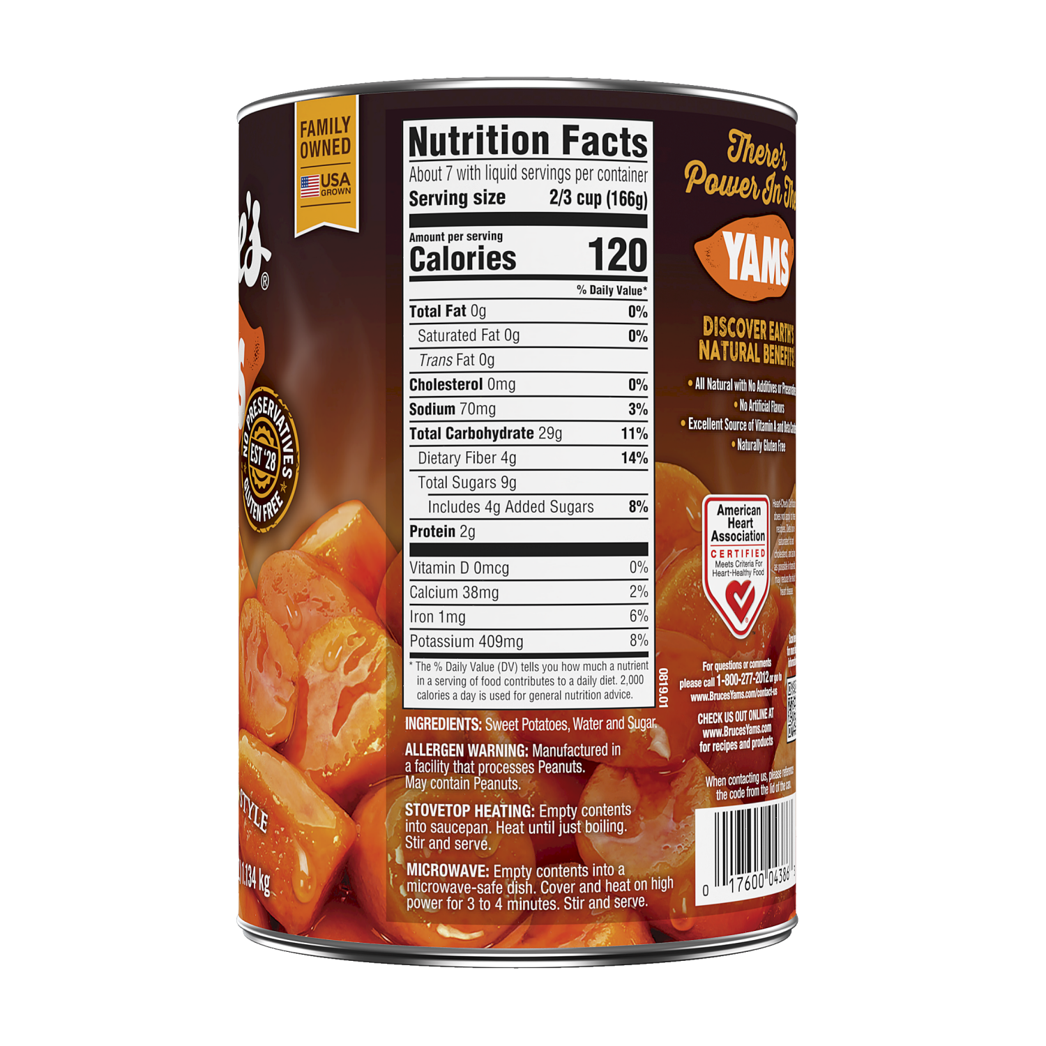 slide 2 of 4, Bruce's Cut in Syrup Yams Sweet Potatoes 40 oz, 40 oz