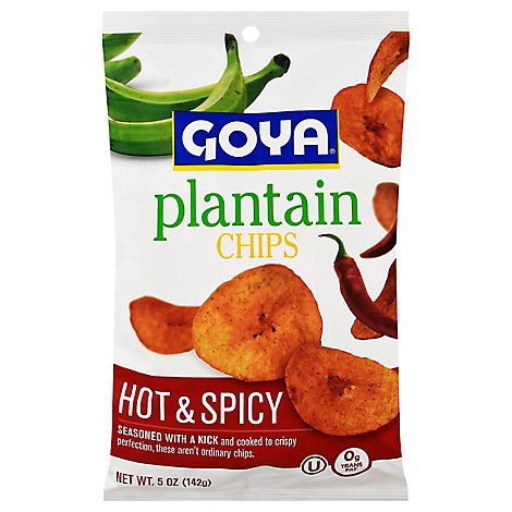 slide 1 of 1, Goya Plantain Chips Hot & Spicy Bag - 5 Oz, 5 oz