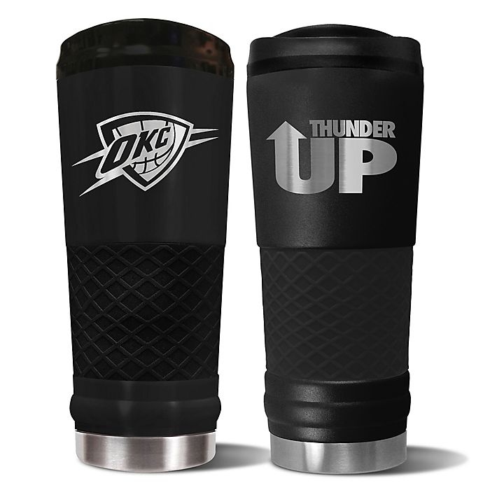 slide 1 of 1, NBA Oklahoma Thunder Powder Coated STEALTH Draft Tumbler, 24 oz