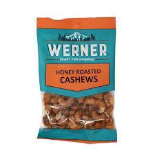 Werner Snacks Honey Roasted Cashews