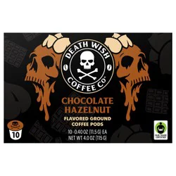 Death Wish Coffee Co. Chocolate Hazelnut Single Serve 10 ct