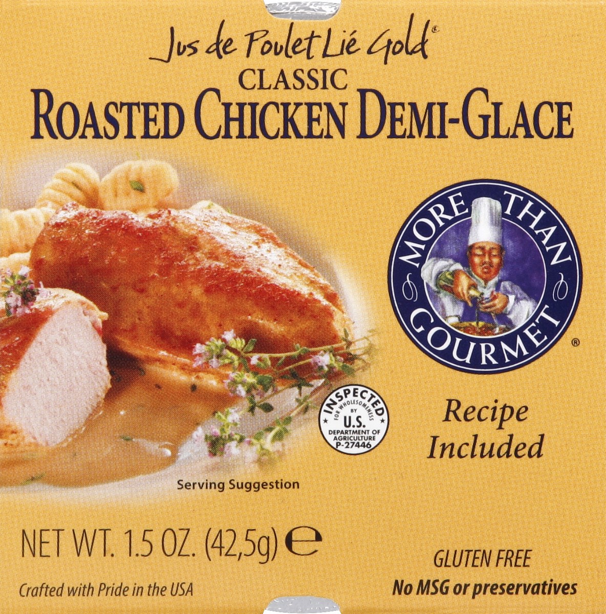 slide 4 of 4, More Than Gourmet Stock Ju De Poulet Lite Gold, 1.5 oz