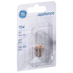 Ge Light Bulbs Appliance T7 15 Watts - Each