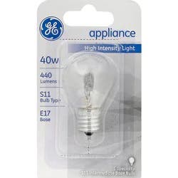 Ge Light Bulbs Appliance S11 Microwave Oven 40 Watts - Each