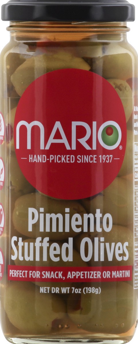 slide 1 of 3, Mario Olives 7 oz, 7 oz