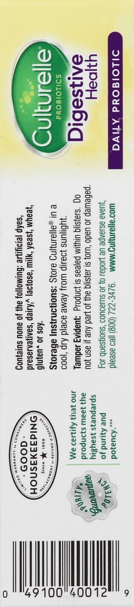 slide 3 of 4, Culturelle Digestive Health Caplets, 30 ct