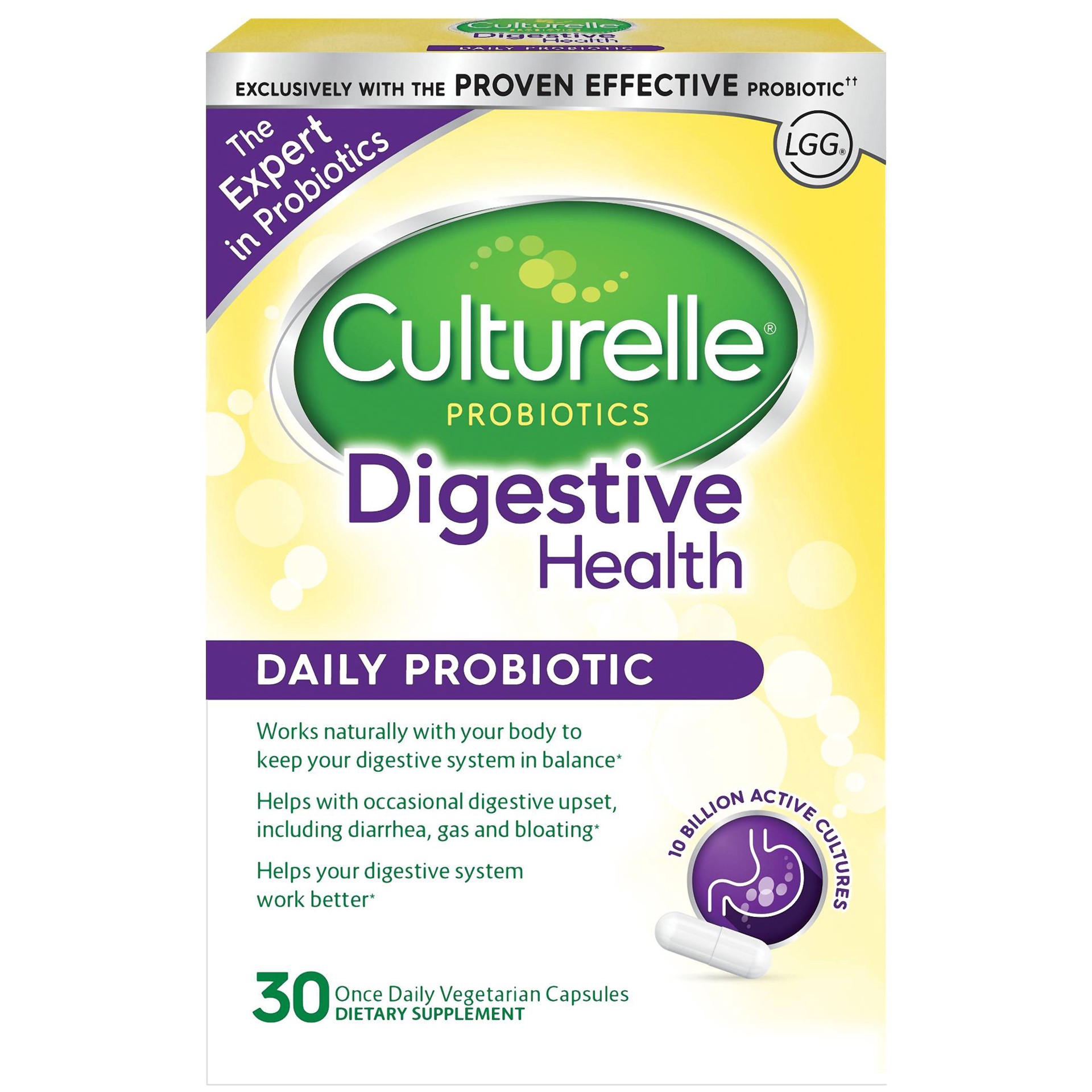 slide 1 of 4, Culturelle Digestive Health Caplets, 30 ct