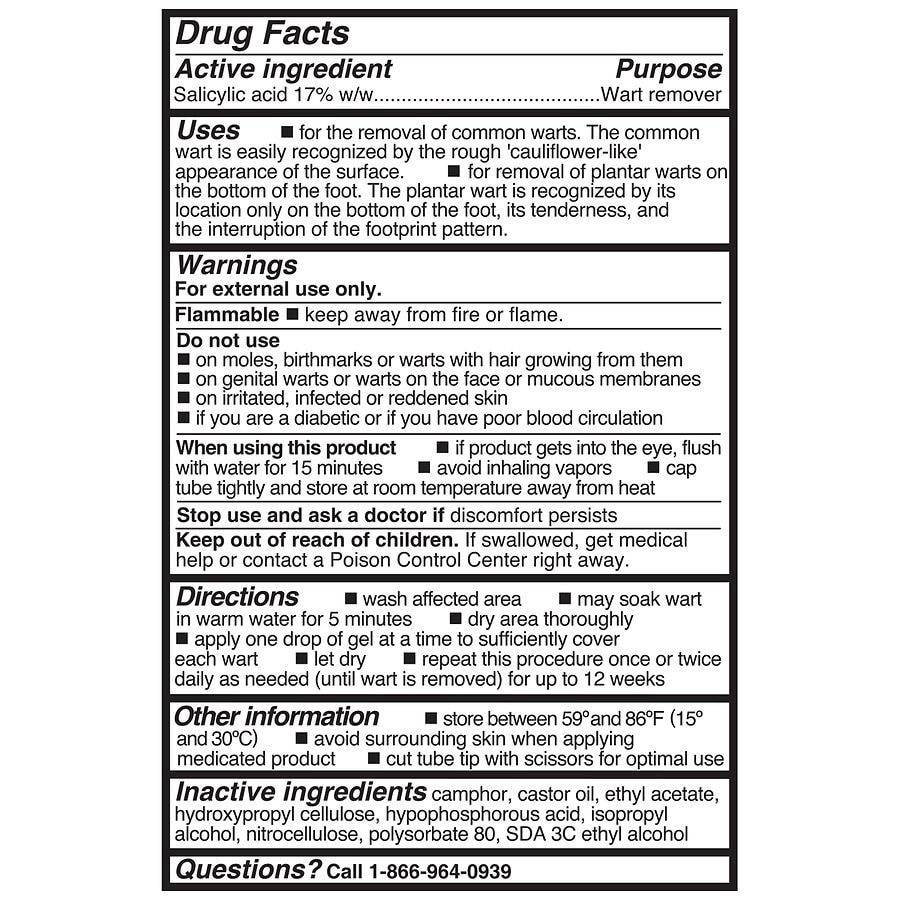 slide 4 of 4, Walgreens Wart Remover Gel, 0.25 oz