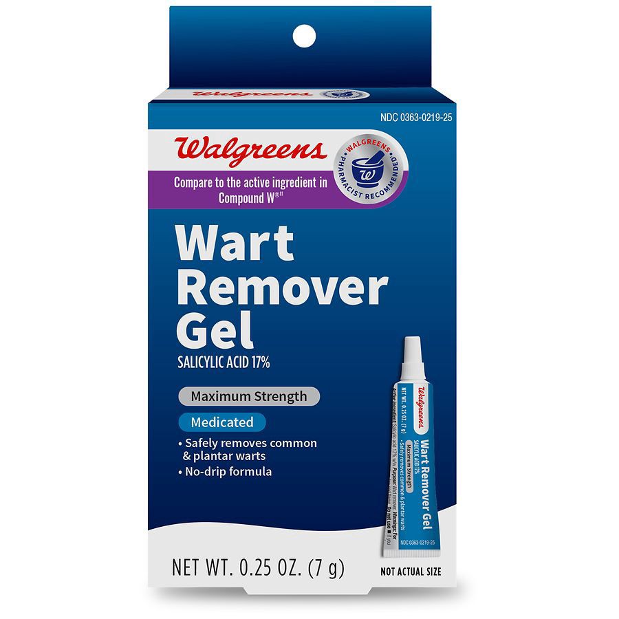 slide 1 of 4, Walgreens Wart Remover Gel, 0.25 oz
