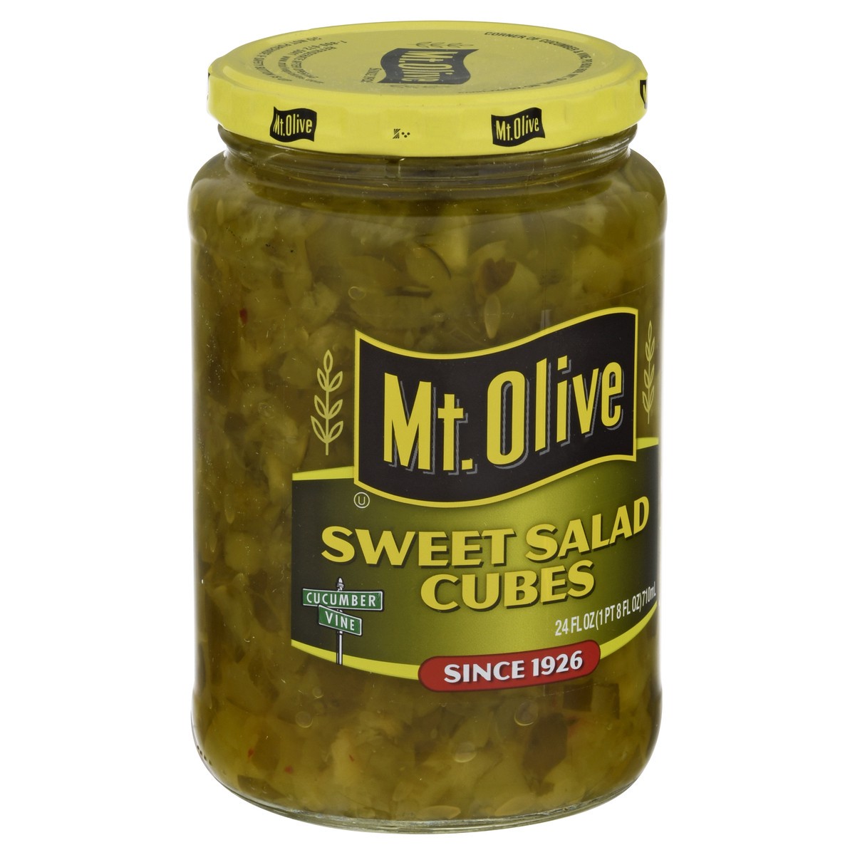 slide 9 of 11, Mt. Olive Sweet Salad Cubes 24 oz Jar, 24 oz