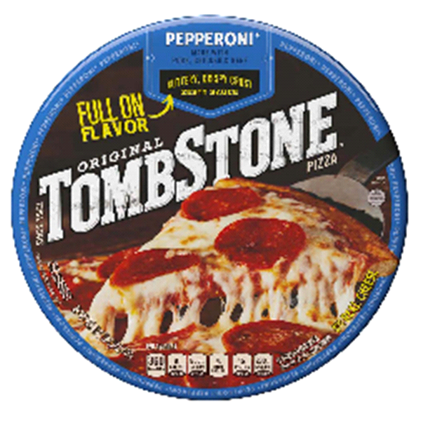 slide 1 of 6, Tombstone Original Pepperoni Pizza, 21.6 oz