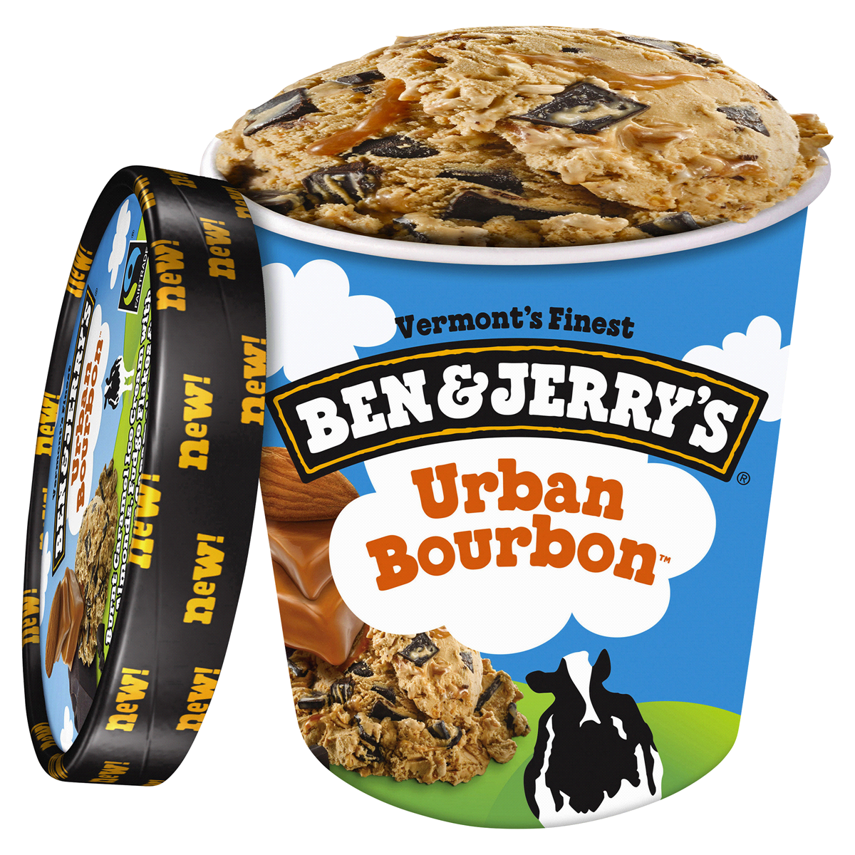 slide 2 of 5, Ben & Jerry's Urban Bourbon Ice Cream, 16 fl oz